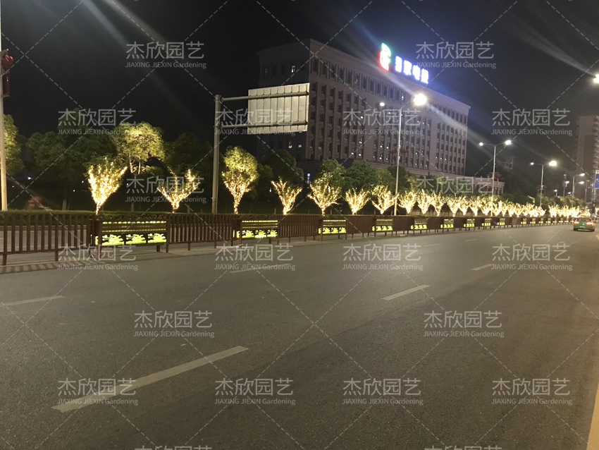 道路發(fā)光花箱，提亮街景